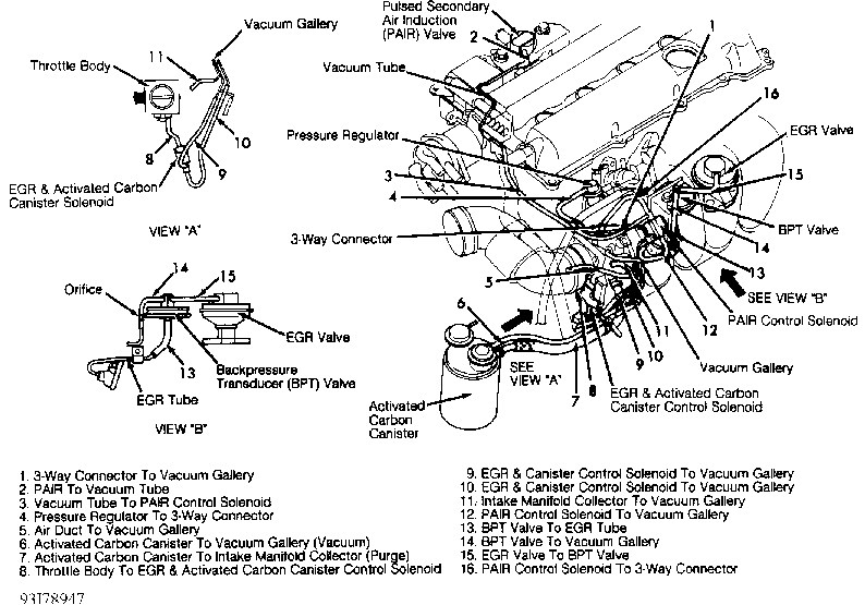 2001 Nissan maxima vacuum diagram #2